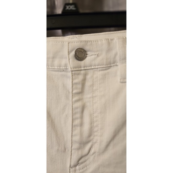Lands End Women's White Mid Rise Straight‎ Leg Denim Jeans 8 - Picture 5 of 9